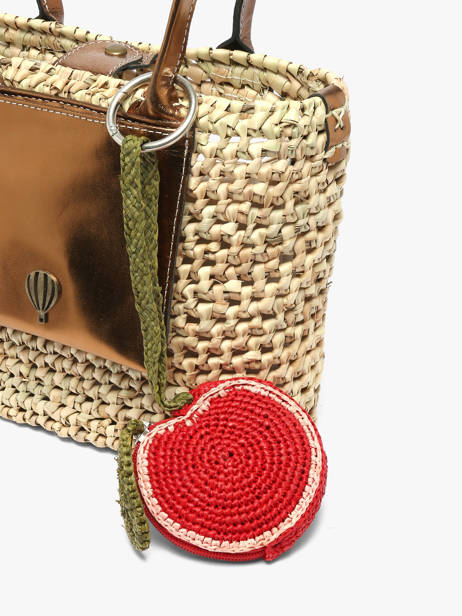 Tasjuweeltje Summer Fruit Raffia Le voyage en panier Rood l'atelier du crochet AM830 ander zicht 2