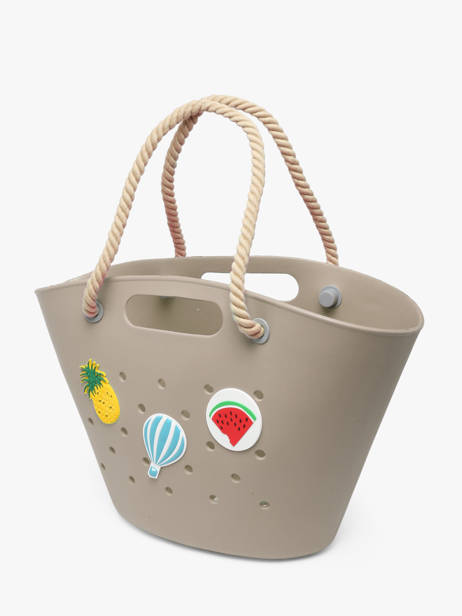 Schoudertas Tutti Frutti Le voyage en panier Beige tutti frutti PM986 ander zicht 2