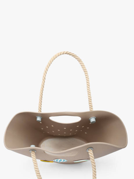 Schoudertas Tutti Frutti Le voyage en panier Beige tutti frutti PM986 ander zicht 3