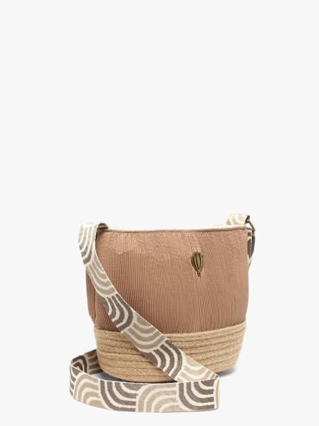 Cross Body Tas Tissee Le voyage en panier Beige tissee PM924 ander zicht 2