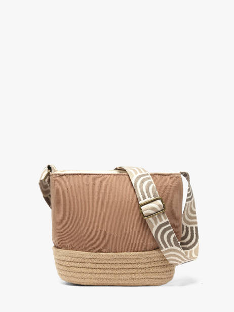 Cross Body Tas Tissee Le voyage en panier Beige tissee PM924 ander zicht 4