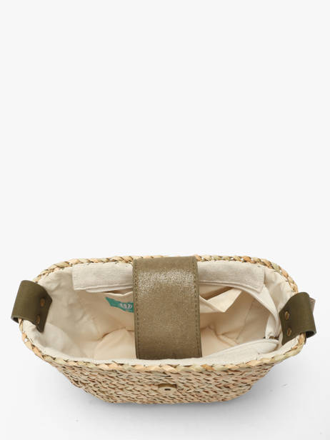 Cross Body Tas Estival Raphia Le voyage en panier Groen estival PM944 ander zicht 3