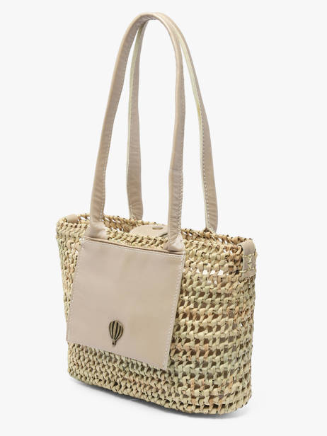Schoudertas Estival Le voyage en panier Beige estival PM946 ander zicht 2