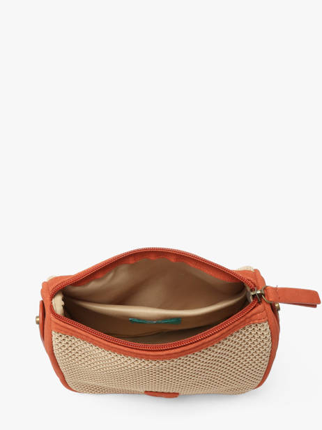 Sac Bandoulière Resille Polyester Le voyage en panier Beige resille PM959 vue secondaire 2