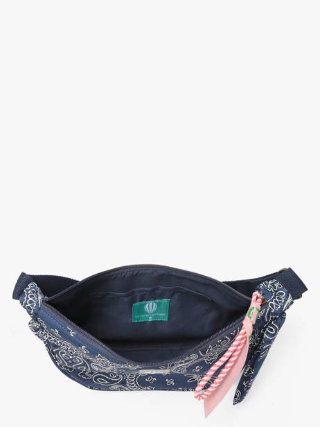 Cross Body Tas Bandana Katoen Le voyage en panier Blauw bandana PM969 ander zicht 2