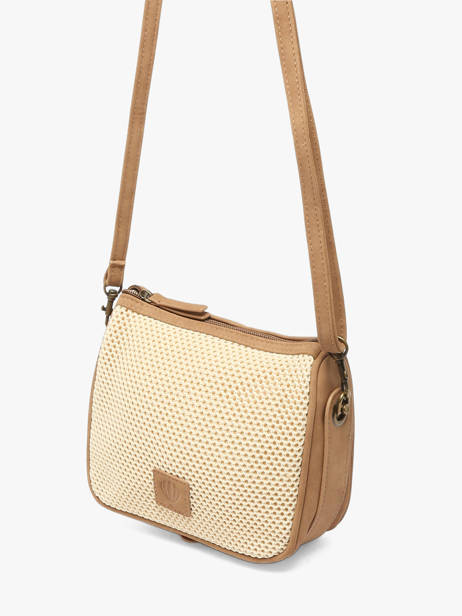 Cross Body Tas Resille Le voyage en panier Beige resille PM959 ander zicht 1