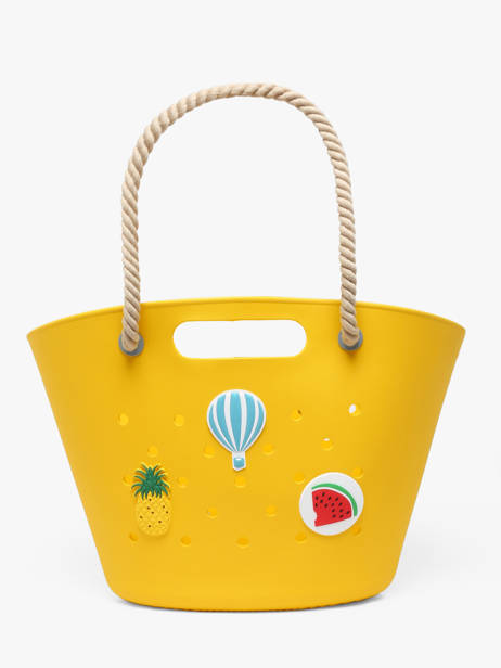 Schoudertas Tutti Frutti Le voyage en panier Geel tutti frutti PM986