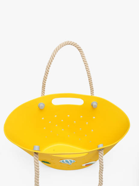 Schoudertas Tutti Frutti Le voyage en panier Geel tutti frutti PM986 ander zicht 3