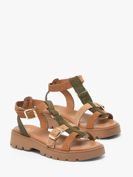 Sandalen Uit Leder We do Bruin women 45710A02 ander zicht 1