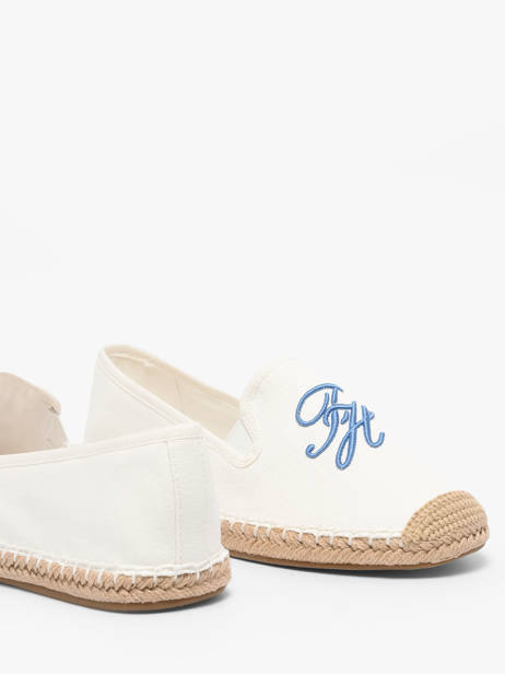 Espadrilles En Cuir Tommy hilfiger Blanc women 9240YBL vue secondaire 2