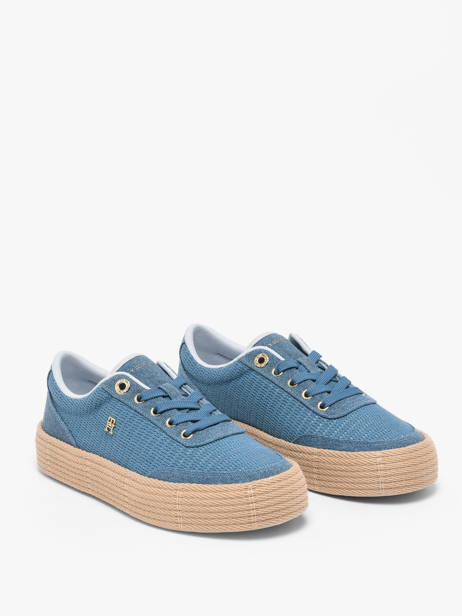 Sneakers En Cuir Tommy hilfiger Bleu women 91730G3 vue secondaire 1