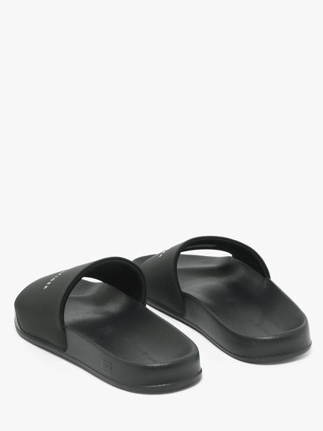 Slippers Uit Leder Tommy hilfiger Zwart men 5799BDS ander zicht 2