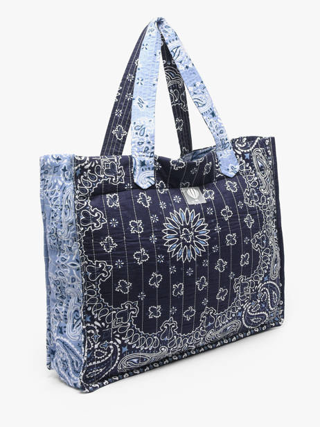 Schoudertas Bandana Katoen Le voyage en panier Blauw bandana PM965 ander zicht 2