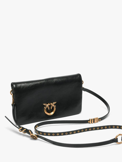 Cross Body Tas Love Bag Icon Leder Pinko Zwart love bag icon 6023A315 ander zicht 1