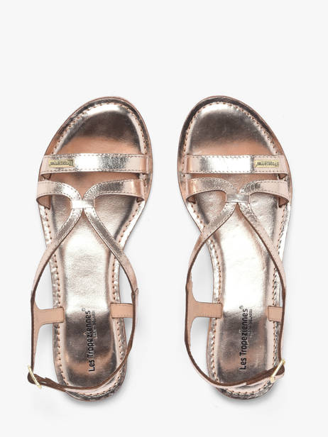 Open Sandalen Hamoon Uit Leder Les tropeziennes Goud women HAMOON ander zicht 3