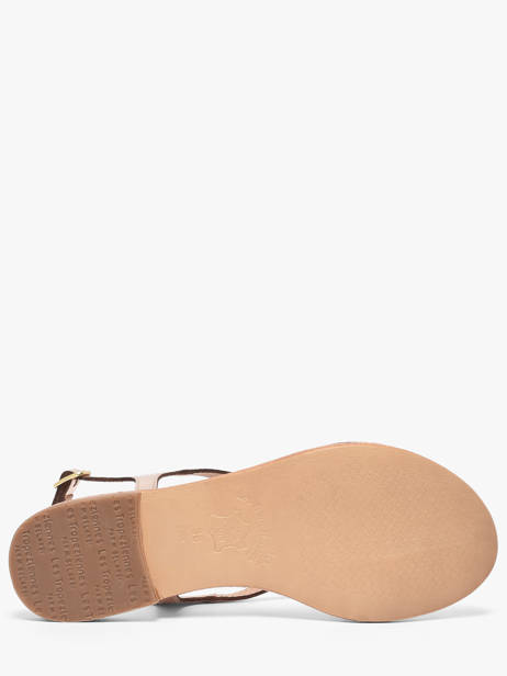 Open Sandalen Hamoon Uit Leder Les tropeziennes Goud women HAMOON ander zicht 4