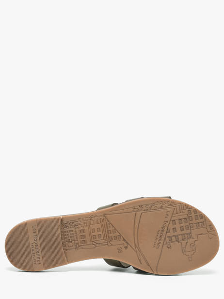 Slippers Hamia Uit Leder Les tropeziennes Groen women HAMIA ander zicht 4
