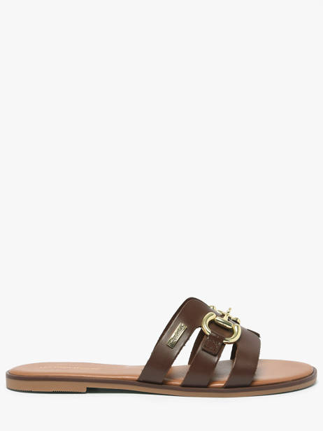 Slippers Hamia Uit Leder Les tropeziennes Bruin accessoires HAMIA