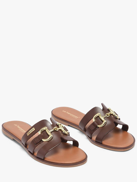 Slippers Hamia Uit Leder Les tropeziennes Bruin accessoires HAMIA ander zicht 1