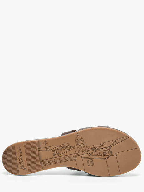 Slippers Hamia Uit Leder Les tropeziennes Bruin accessoires HAMIA ander zicht 4