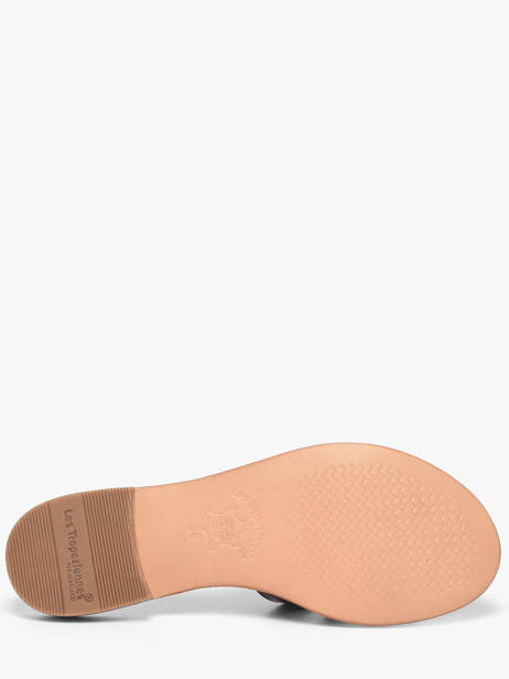 Slippers Damia Uit Leder Les tropeziennes Bruin women DAMIA ander zicht 4