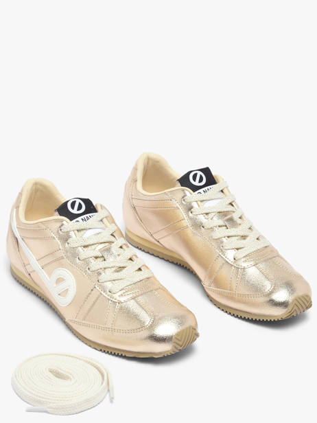 Sneakers Uit Leder No name Goud women ERX304EY ander zicht 1