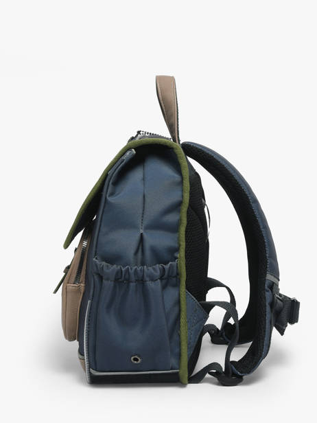 Sac à Dos 1 Compartiment Cameleon Bleu vintage urban PBVBSD30 vue secondaire 2