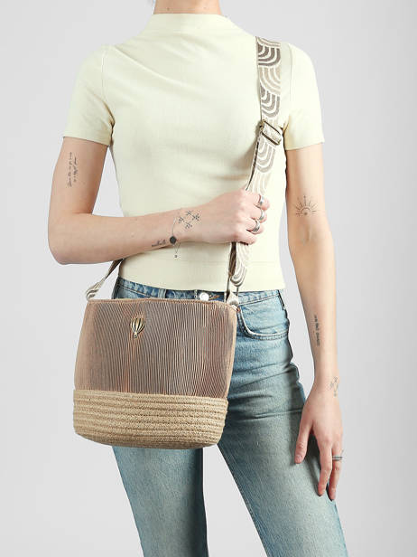 Cross Body Tas Tissee Le voyage en panier Beige tissee PM924 ander zicht 1