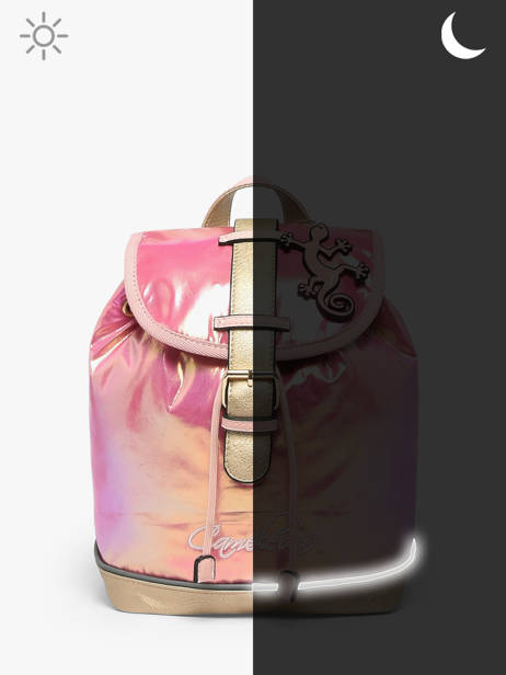 Sac à Dos 1 Compartiment Cameleon Rose vintage fantasy PBVGSD25 vue secondaire 6