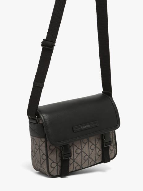 Cross Body Tas Calvin klein jeans Zwart mixed emblem 4D3451G ander zicht 1