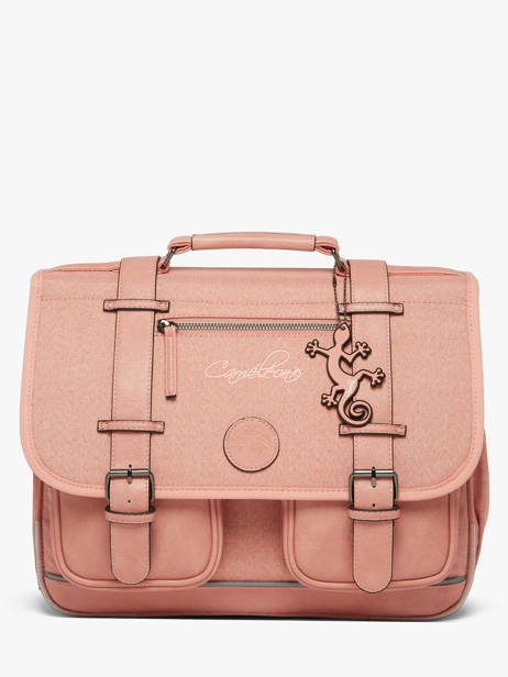 Boekentas 2 Compartimenten Vintage Color Cameleon Roze vintage color CA38