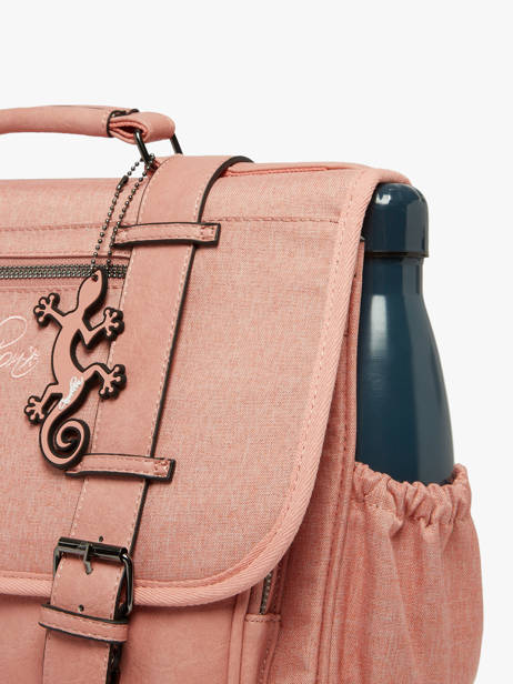 Boekentas 2 Compartimenten Vintage Color Cameleon Roze vintage color CA38 ander zicht 4