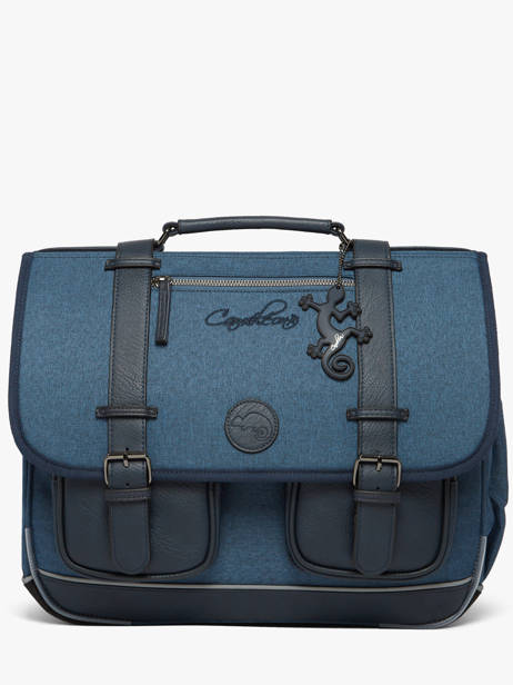 Boekentas 3 Compartimenten Vintage Color Cameleon Blauw vintage color VIC-CA41