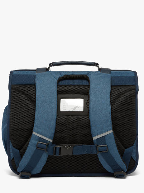 Boekentas 3 Compartimenten Vintage Color Cameleon Blauw vintage color VIC-CA41 ander zicht 3