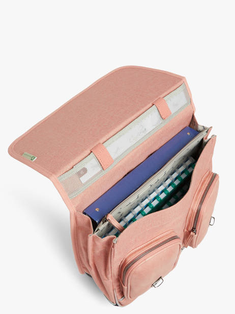 Boekentas Op Wieltjes 2 Compartimenten Cameleon Roze vintage color CR38 ander zicht 4
