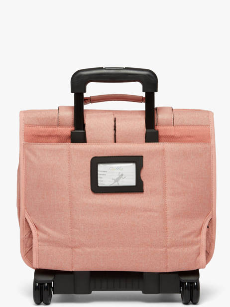 Boekentas Op Wieltjes 2 Compartimenten Cameleon Roze vintage color CR38 ander zicht 6