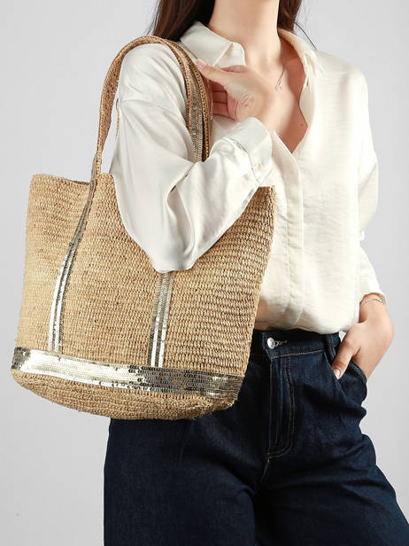 Handtas Cabas Raphia Raphia Vanessa bruno Beige cabas raphia 64V40380 ander zicht 1
