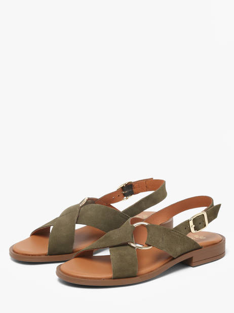 Sandalen Uit Leder We do Groen women 45126A52 ander zicht 1