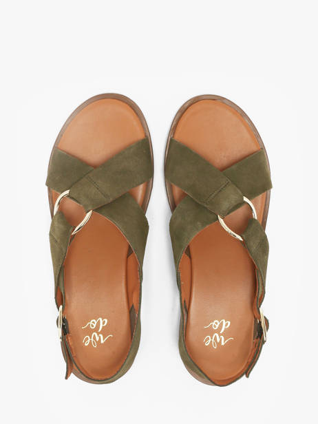 Sandalen Uit Leder We do Groen women 45126A52 ander zicht 3