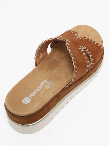 Slippers Uit Leder Remonte Bruin women 22 ander zicht 2