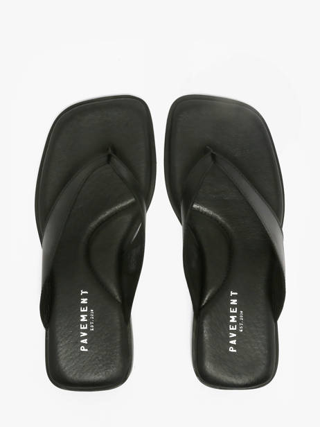 Sandales En Cuir Pavement Noir women 25277 vue secondaire 3