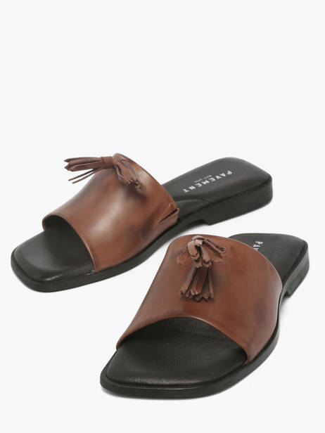 Slippers Uit Leder Pavement Bruin women 25216 ander zicht 1