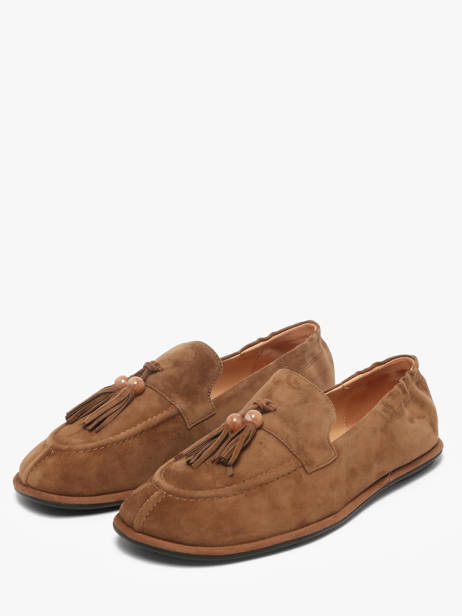 Mocassins En Cuir Inuovo Marron women CT003KCN vue secondaire 1