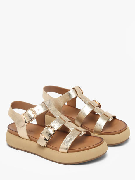 Sandales En Cuir Inuovo Or women 96046GLD vue secondaire 1