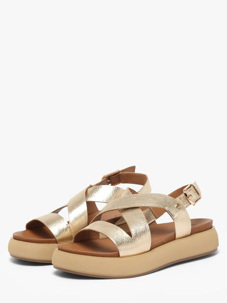 Sandales En Cuir Inuovo Or women 96063GLD vue secondaire 1