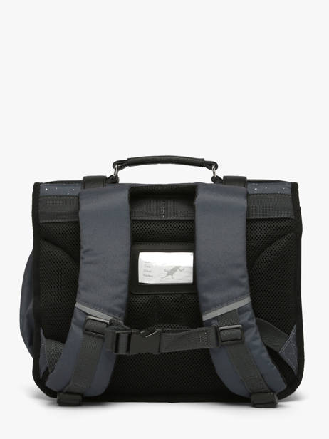 Cartable Enfant 2 Compartiments Cameleon Gris vintage urban CA35 vue secondaire 5