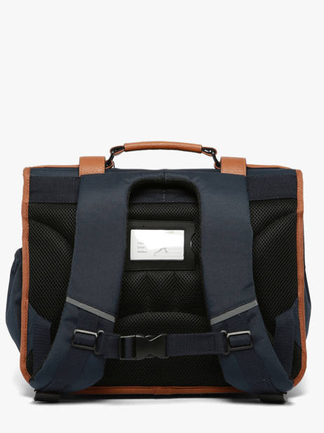 Cartable 2 Compartiments Cameleon Bleu vintage urban CA38 vue secondaire 5