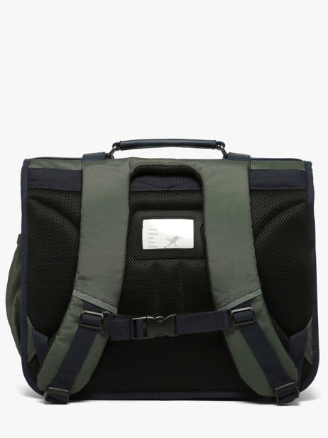 Boekentas 3 Compartimenten Cameleon Blauw vintage urban CA41 ander zicht 5