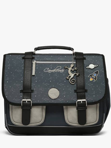 Boekentas 3 Compartimenten Vintage Urban Cameleon Grijs vintage urban CA41 ander zicht 5