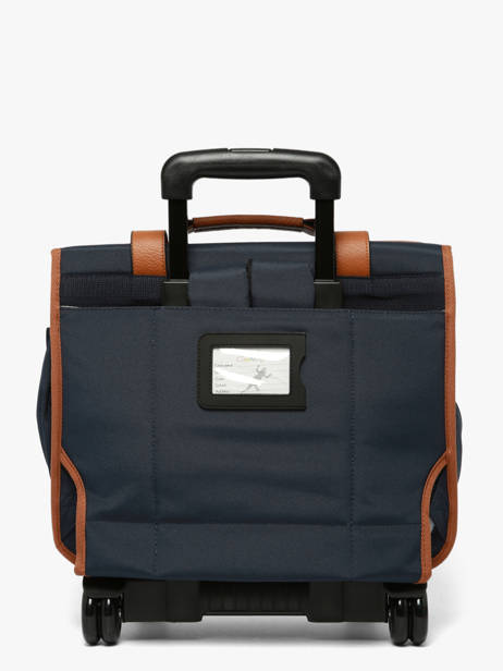 Cartable à Roulettes 2 Compartiments Cameleon Bleu vintage urban CR38 vue secondaire 6